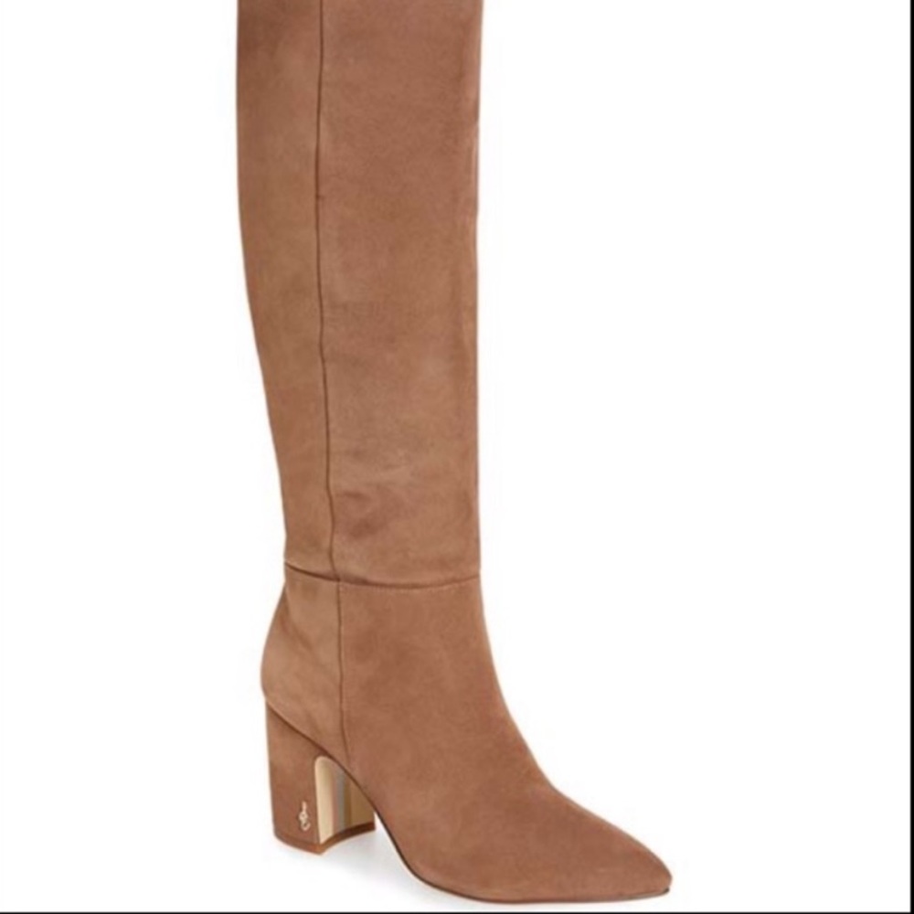 Sam Edelman Suede Camel Hai Tall Boot 8.5